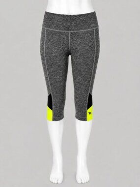 Victoria’s Secret PINK Gray Colorblock Capri Leggings – Women’s XS